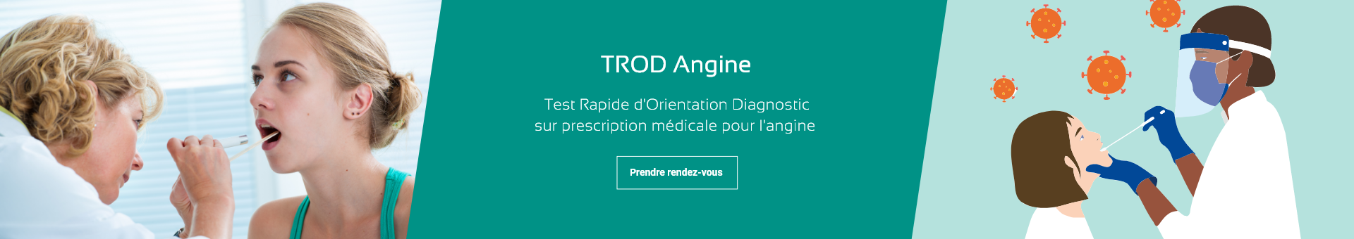 La Pharmacie Léon Blum à Clermont Ferrand propose des TROD Angine