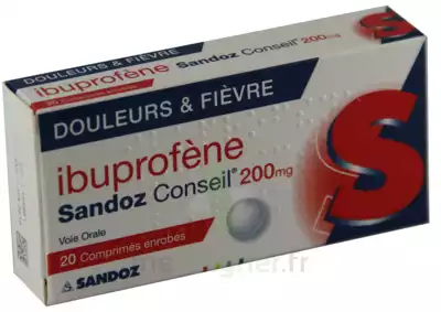 Ibuprofene Sandoz Conseil 200 Mg, Comprimé Enrobé à Clermont-Ferrand