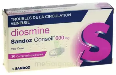 Diosmine Sandoz Conseil 600 Mg, Comprimé Pelliculé à Clermont-Ferrand