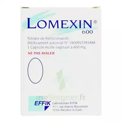 Lomexin 600 Mg Caps Molle Vaginale Plq/1 à Clermont-Ferrand